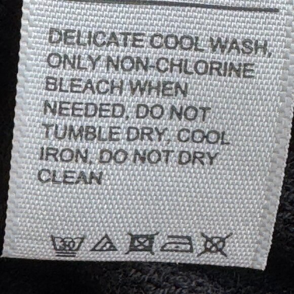 Fat Face Wool Blend Grandpa Cardigan Black 2 Pockets Grandma Women's Size 8 - Picture 9 of 9